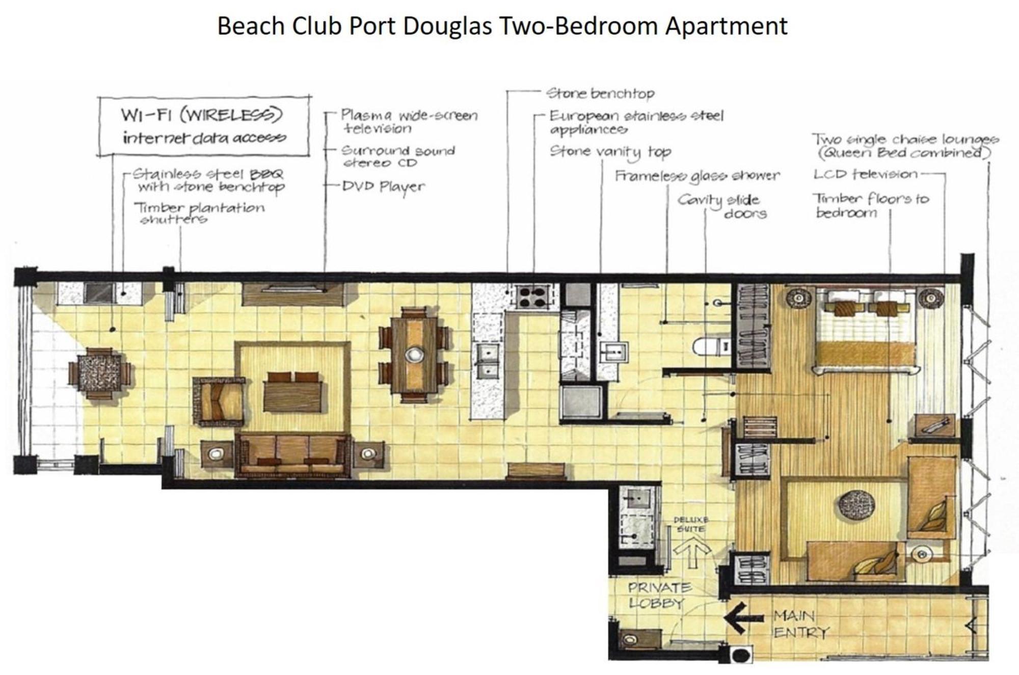 Beach Club Port Douglas Luxury Apartments Quarto foto